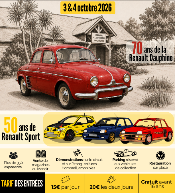 LE RENDEZ VOUS DE LA RENTREE – L&rsquo;AUTOBROCANTE FESTIVAL DE LOHEAC – 3/4 OCTOBRE